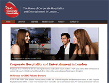 Tablet Screenshot of ghgprivateparties.com